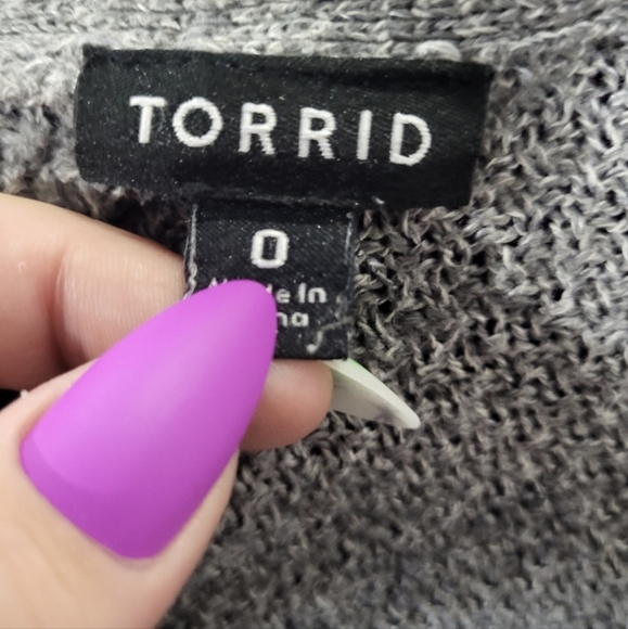 Torrid Open Front Pointelle Cardigan - Picture 9 of 11